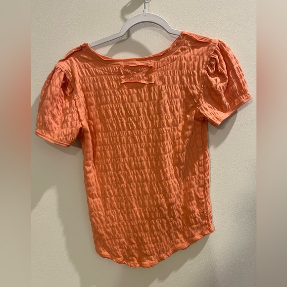 NWT - We the Free - Free People Sugar Cube Tee up n Burnt Coral - Size small - Picture 5 of 8